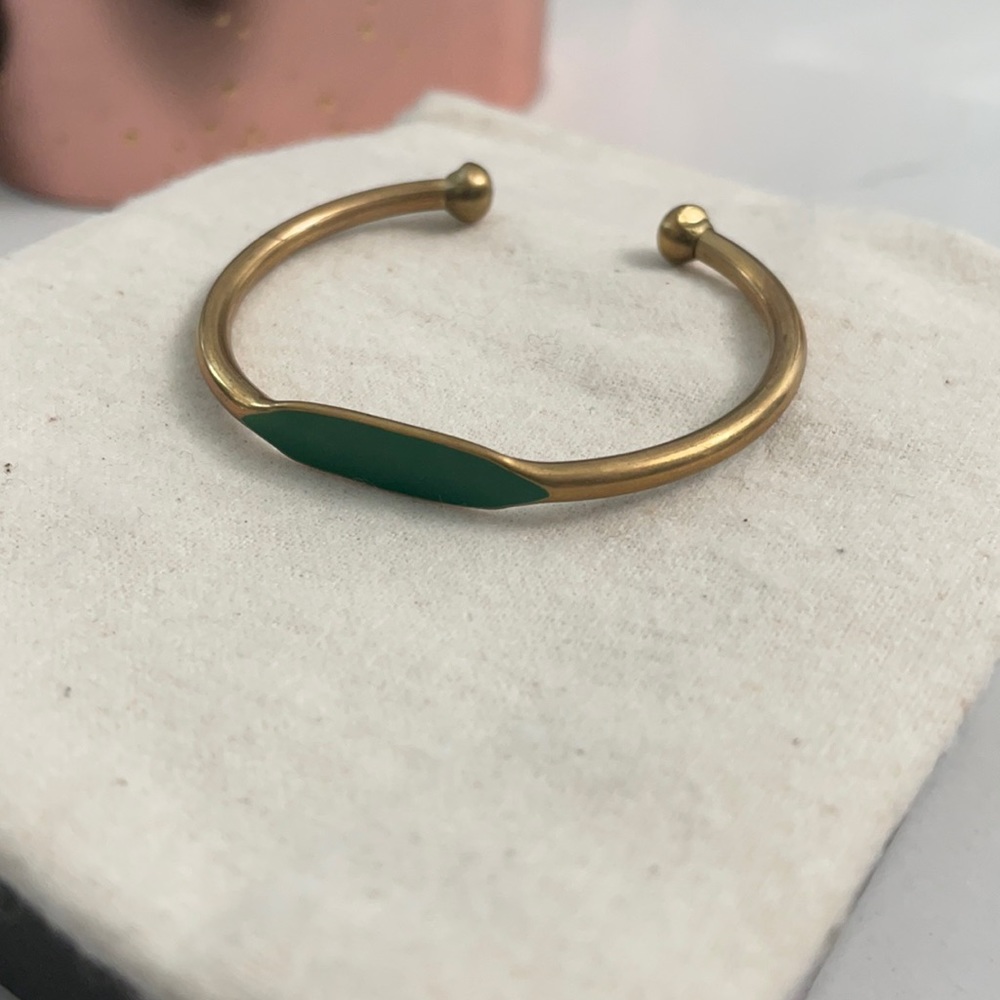 Green Enamel Anthropologie Bracelet